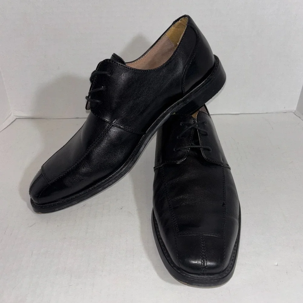 Florsheim Black Split Toe Square‎ Toe Oxfords men's size 10D